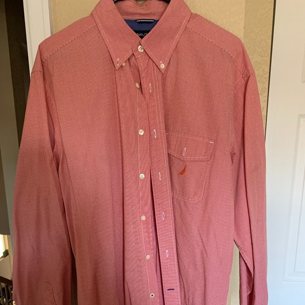 4 NAUTICA LONG SLEEVE SHIRTS LARGE-Bundle